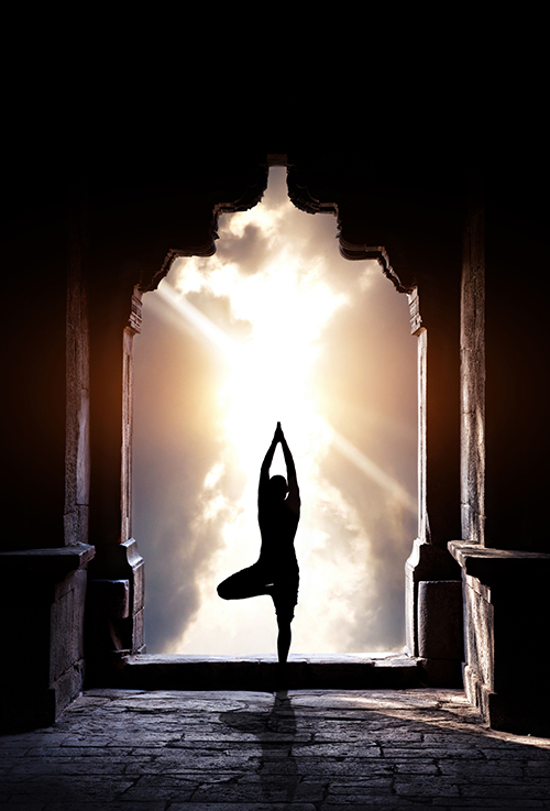 Yoga in temple Yoga Zaneta in temple